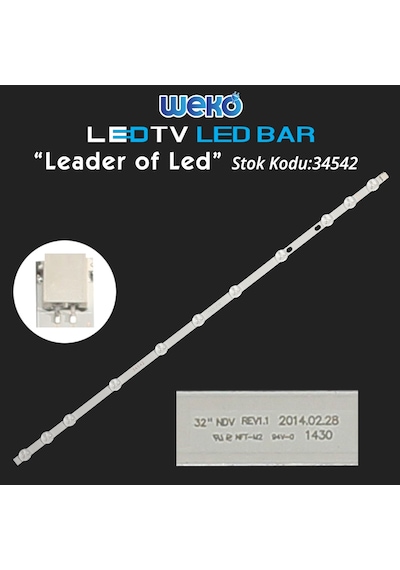 Regal Uyumlu 32R4020H S32" Ndv Rev1.1 - Jl.D320B1235-078Cs-C - 5 Led Bar