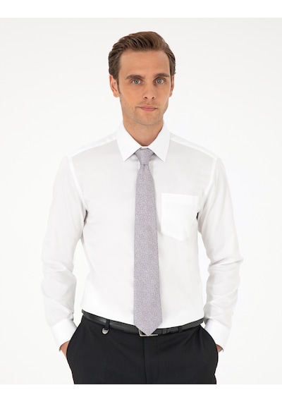 Pierre Cardin Erkek Beyaz Gömlek Basic 50292536-vr013 Beyaz