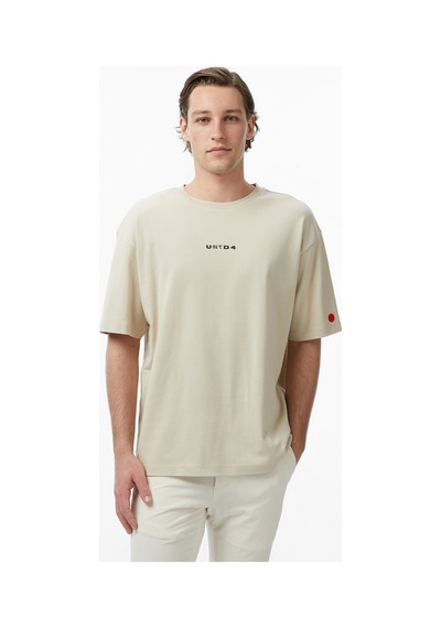 Unıted4 Regular Fit Erkek Krem T-shirt Bsc-utms 2800400
