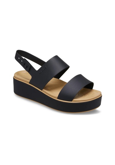 Crocs 211802-0rı Brooklyn Matte Wrap Low Wedge Kadın Sandalet Siyah