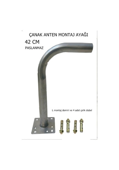Çanak Anten Montaj Ayağı ve 4 Adet Çelik Dubel