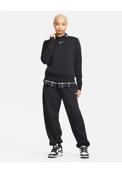 Nike Nıke Dq5751-010 Phoenix Fleece Sıfır Yaka Kadın Siyah Sweat