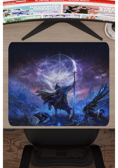 Elden Ring Kaymaz Dikişli Kauçuk Oyuncu Mousepad V1 - 48x40 Xl Gaming Mouse Pad Fare Altlığı