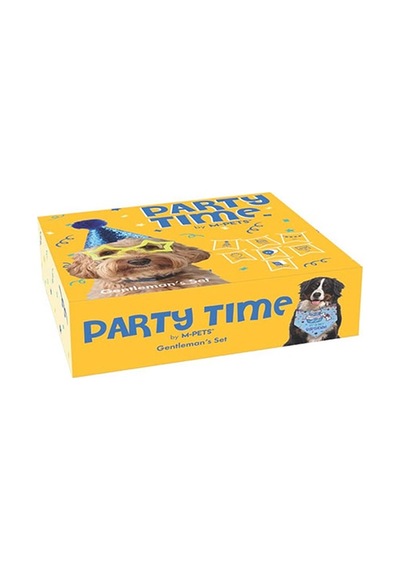 M-pets Party Time Erkek Köpekler İçin Doğum Günü Seti 20x20x7 Cm 244-50101.01