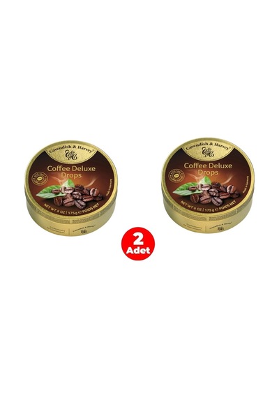Cavendish & Harvey Coffee Deluxe Drops Kahve Aromalı Şeker 175 Gr 2 Adet