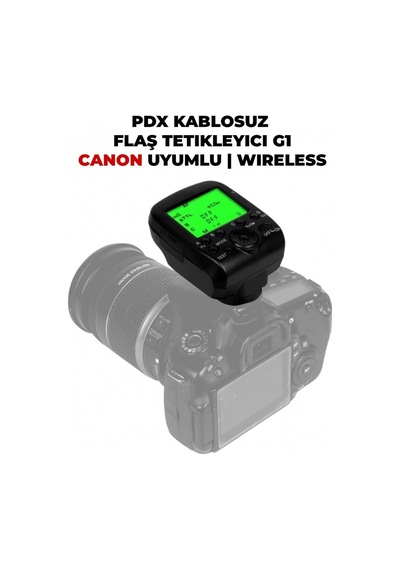Pdx Kablosuz Flaş Tetikleyici G1 Canon Uyumlu Wireless