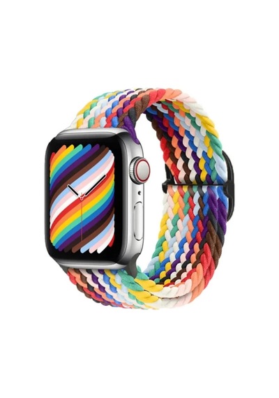 Ally Apple Watch Uyumlu 7-8 45mm 6-5-4 44mm Watch Ultra 49mm Japon Tokalı Elastik Kayış Kordon 3-2-1 42mm-