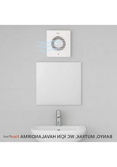 10 Cm Aspiratör Fan - 100 M³/h Debi İle Enerji Tasarruflu Açık Ahşap
