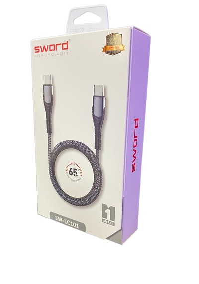Sword SW-LC101 Usb-c-to Usb-c Kablo Gri
