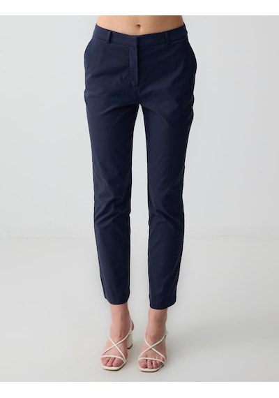 Jimmy Key Lacivert Normal Bel Normal Paça Dokuma Gabardin Pantolon 5sw184133493