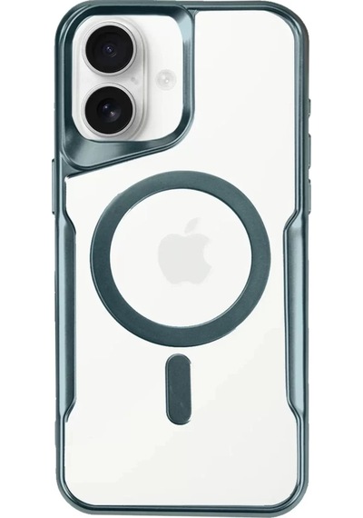Newface  Apple  Uyumlu iPhone 16 Plus Kılıf Boyi Magsafe Silikon Kapak - Turkuaz