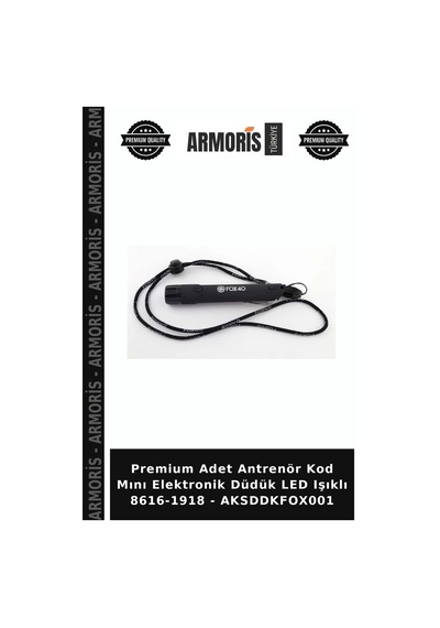 Premium Adet Antrenör Kod Mını Elektronik Düdük Led Işıklı 8616-1918 - Aksddkfox001 Çok Renkli