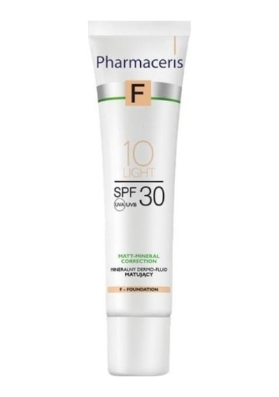 Pharmaceris SPF 30 Mineral Mattifying Fluid Dermo Foundation 10 Light 30 ML