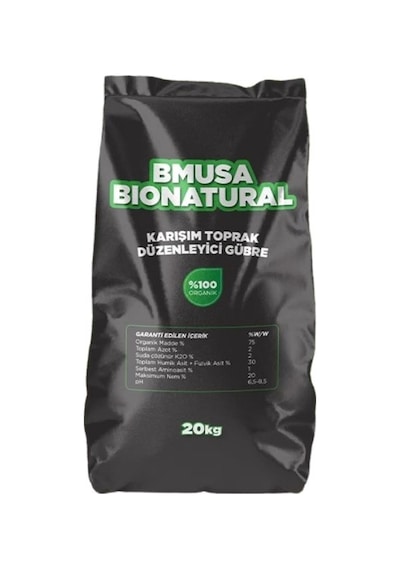 Bmusa Bionatural Karışım Toprak Düzenleyici Gübre 20 Kg. 20 G