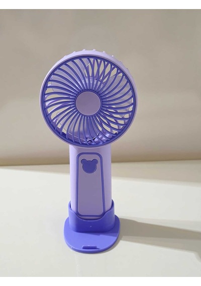 Masaüstü Stantlı 3 Kademeli Taşınabilir Mini Fan Şarjlı El Vantilatörü