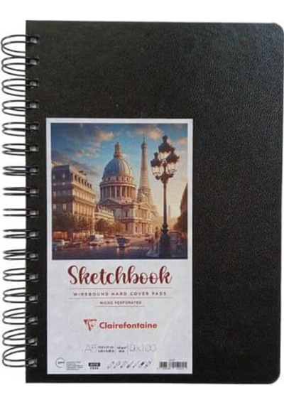Sketchbook Sert Kapak Spiralli Eskiz Defteri 120 Gr 100 Yp A6