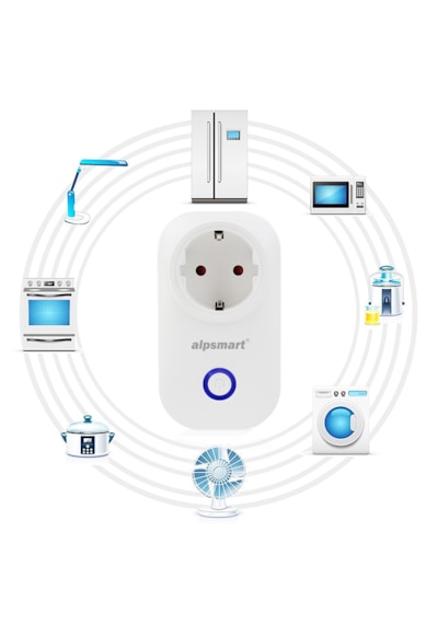Alpsmart As816 Eu 3 Lü Set Wifi Akıllı Priz Uzaktan Kontrol Tuya