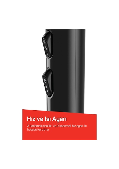 Arzum AR5134 Hairstar Neo Saç Kurutma Makinesi 2300 W, Soğuk Hava Fonksiyonu, Siyah