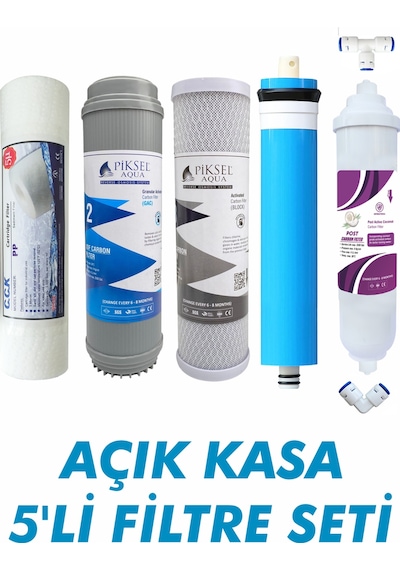 Açık Kasa Su Arıtma Cihazları İle Uyumlu 5'li Filltre Seti Çk
