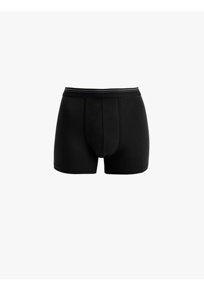 Koton Pamuklu Regular Fit 3'lü Boxer Seti Antrasit Desenli 6wlm90019mk Antrasit Desenli