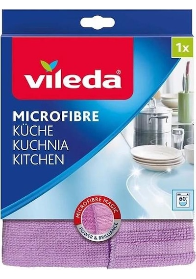Vileda Tekli Mikrofiber Mutfak Bezi Renkli