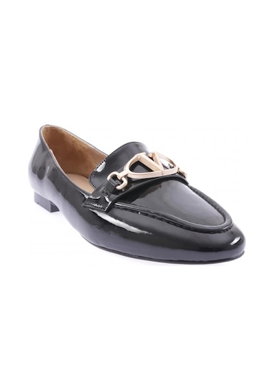 Dgn 154-22k Kadin Üzeri V Toka Loafer 154-1974-R7749 Siyah