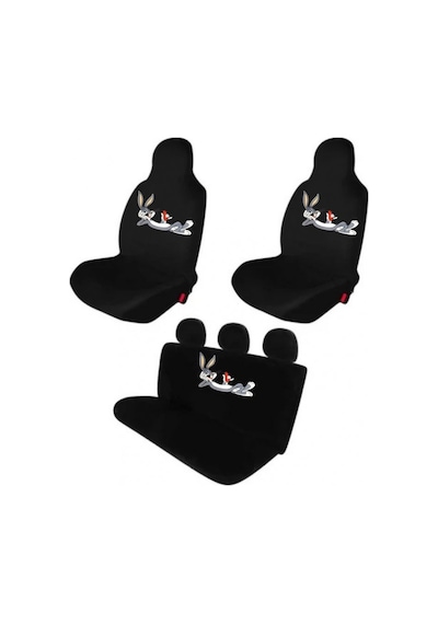 Servis Kılıfı Likralı Bugs Bunny Siyah Set Çantalı 1