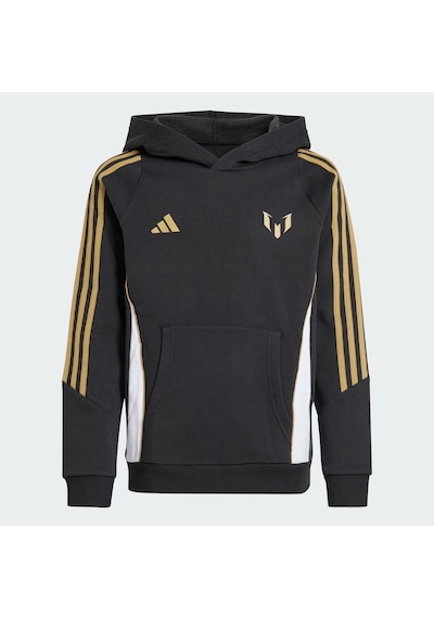 Adidas Messi Hoody Genç Kapüşonlu Sweatshirt Siyah