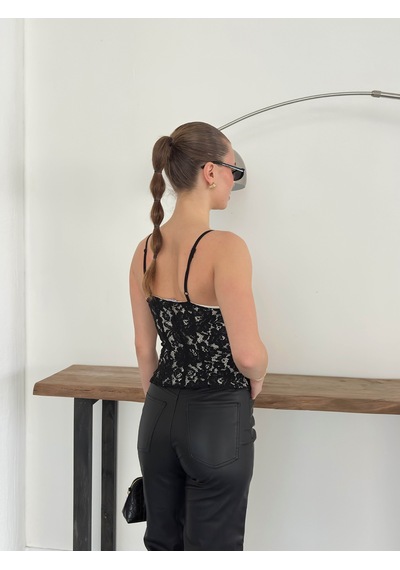 Verymoda Asklı Bluz - D2939 D2939 Siyah