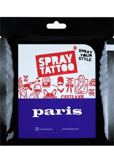 Paris City Pack Geçici Dövme Şablon Seti 12 Desen