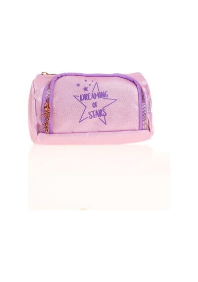 Kaukko Sparkle Plump Kalem Çantası Lila K2547