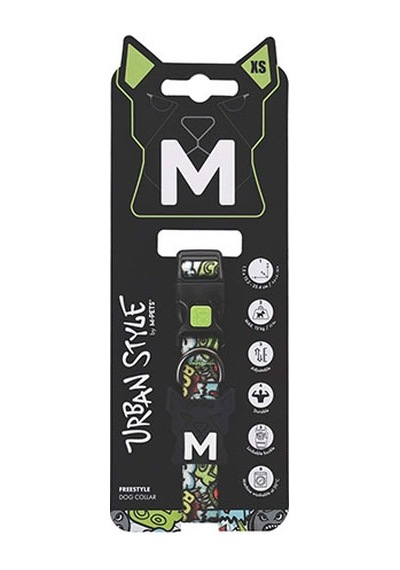 M-pets Urban Style Freestyle Köpek Boyun Tasması Multicolor Xsmall 15,2-25,4 Cm 244-58061.01 Çok Renkli
