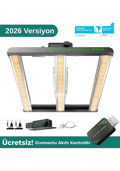 Mars Hydro Fc1500 Evo 150w Led Bitki Yetiştirme Lambası-1654 Gri