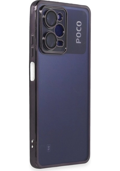 Newface - 316 - Xiaomi Poco X5 Pro 5g Kılıf Razer Lensli Silikon - Edntrend - - Mor
