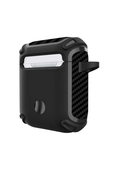 Apple Uyumlu AirPods  Kılıf Sert Armor Karbon Görünüm A26