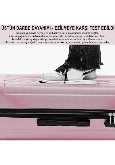 Anthony Jackson Ultra Hafif Abs Kabin Boy Valiz Trıon Pembe