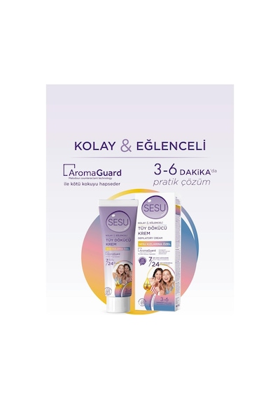 Sesu Tüy Dökücü Krem 100ml Sesu Kızlarına Özel
