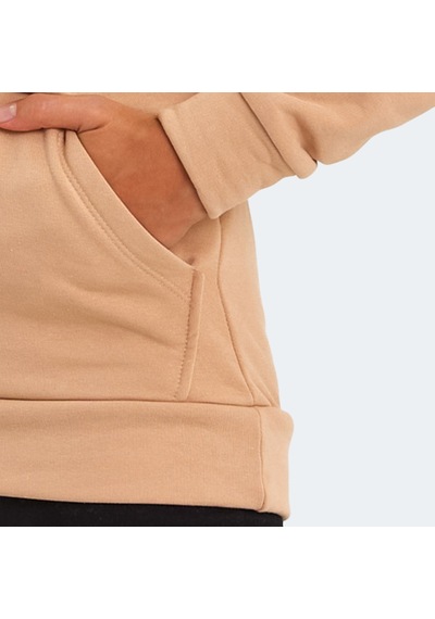 Slazenger KESHIAN IN Kadın Kapüşonlu Cepli Açık Kahve Sweatshirt