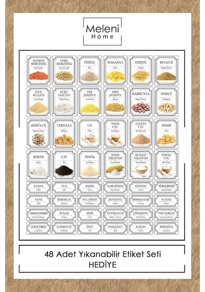 12'li Etiketli Kapaklı Kare Erzak Saklama Kabı Antrasit 12 X 0.50 Lt Çok Renkli