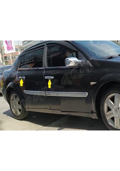Db Chrome Renault Megane 2 Kapı Kolu Nikelajı 2004-2010 4 Kapı P.