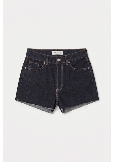 Itsbasic Kadın İndigo Selvedge 7s6-50 Mini Denim Sort