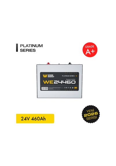Werer Energy 24V 460Ah LiFePO4 Platinum Series Bluetooth'lu Lityum Demir Fosfat Akü