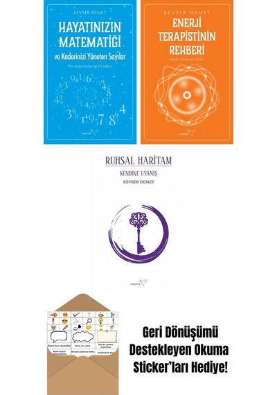 Hayatınızın Matematiği Ve Kaderinizi Yöneten Sayılar + Enerji Terapistinin Rehberi + Ruhsal Haritam Kendine Uyanış