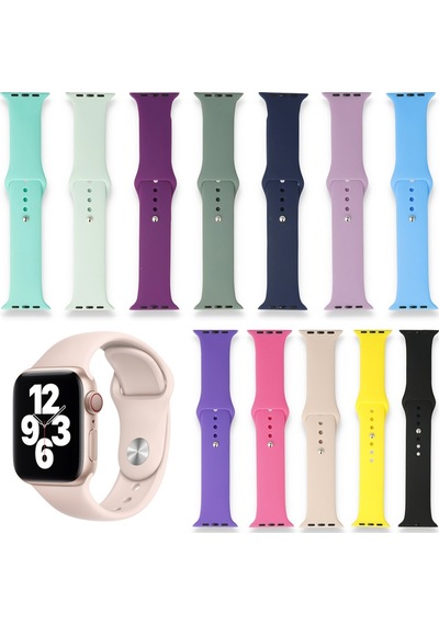 Fitcase Apple Uyumlu  Watch Klasik 42 MM / 44 MM Silikon Kordon (507676849)
