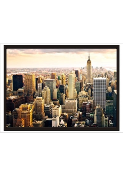 70Cm X 100Cm Newyork Binalar, Kuleler Ve Gökdelenler Poster Tablo