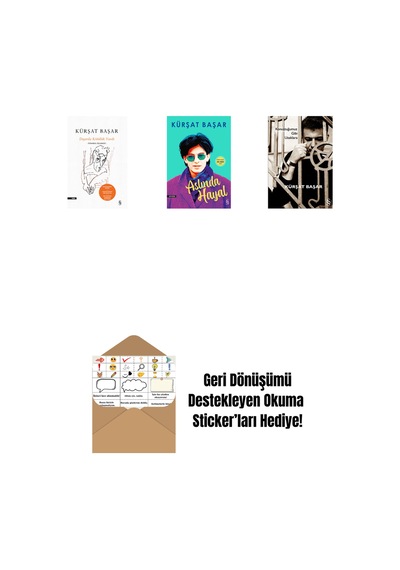 Dışarda Kötülük Vardı Ciltli + Aslında Hayal + Konuştuğumuz Gibi Uzaklara + Okuma Sticker'ları