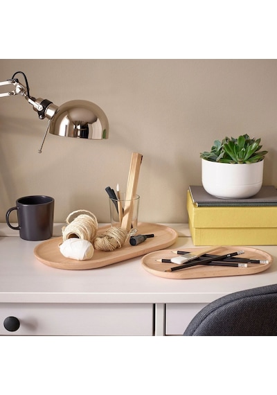 Ikea Smörlıng 2'li Servis Tepsisi 36 X 20 X 1 Cm Kahverengi