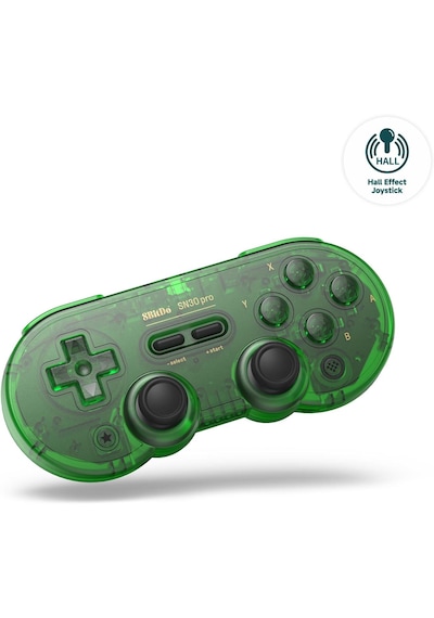 8bitdo Sn30 Pro Bluetooth Kablosuz Hall Effect Oyun Kolu Jade Yeşil- Switch/switch 2,pc,macos,android