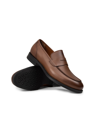 Deery Erkek Hakiki Deri Taba Renk Klasik Loafer Ayakkabı - 01995mtbac01 Taba