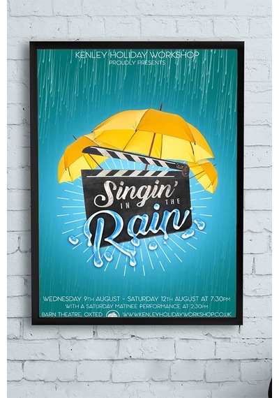 Pster13299 Singin In The Rain Film Afişi Çerçeveli Tablo 4 30 X 40cm